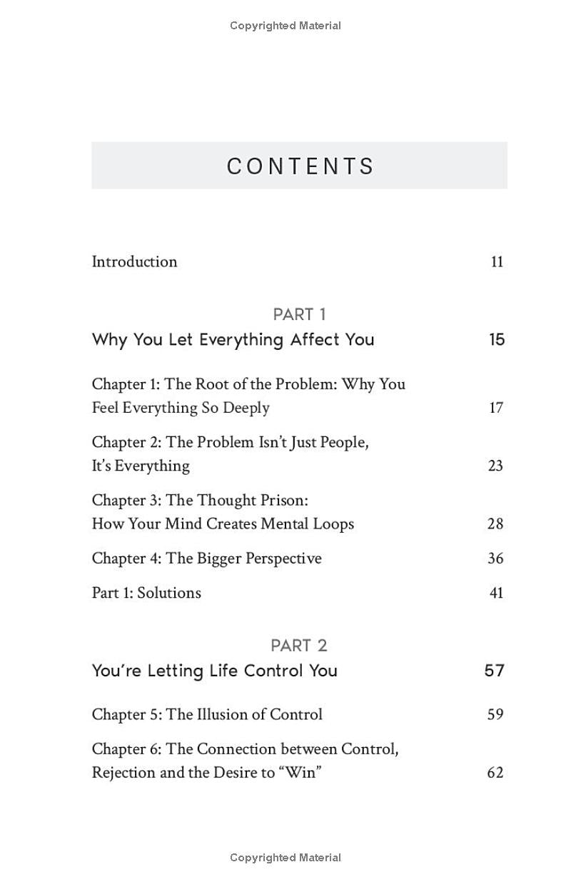 Stop Letting Everything Affect You: How to break free from overthinking, emotional chaos, and self-sabotage