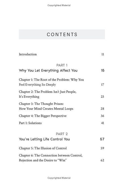 Stop Letting Everything Affect You: How to break free from overthinking, emotional chaos, and self-sabotage
